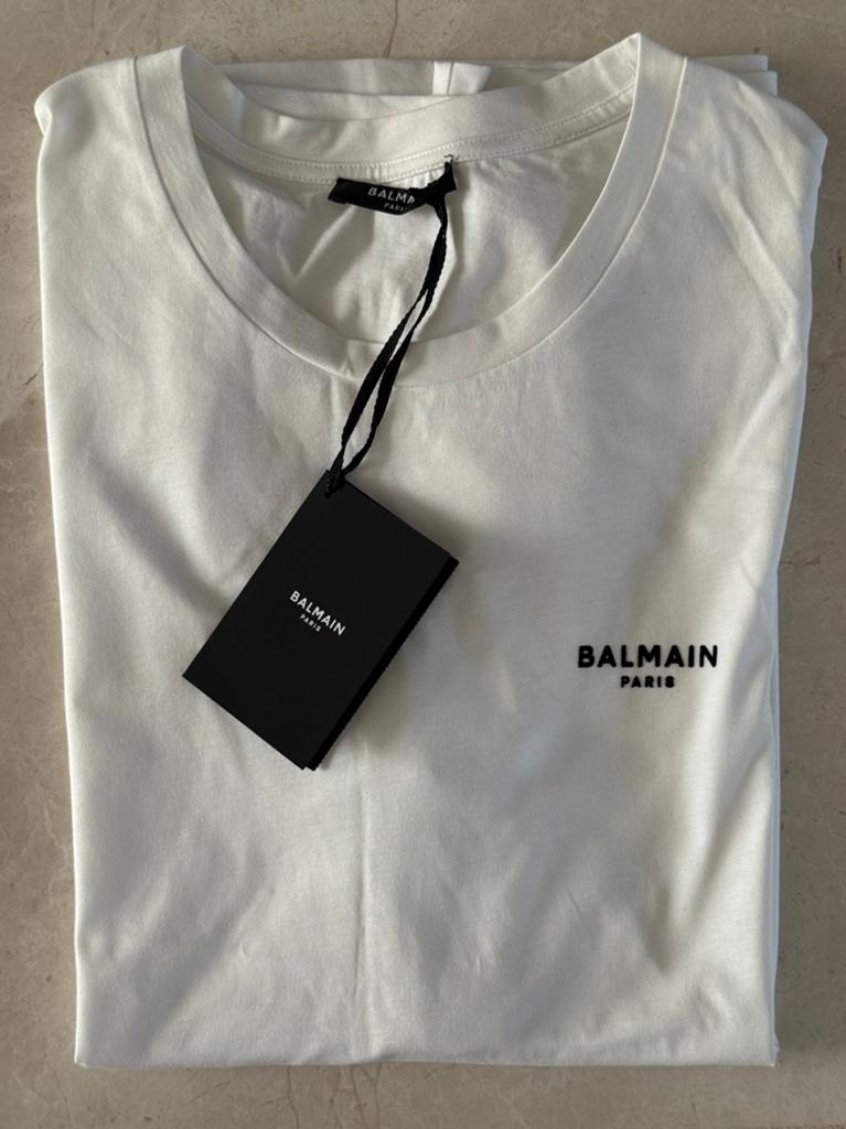 Balmain t-shirt, Ophalen, Nieuw, Maat 48/50 (M), Wit