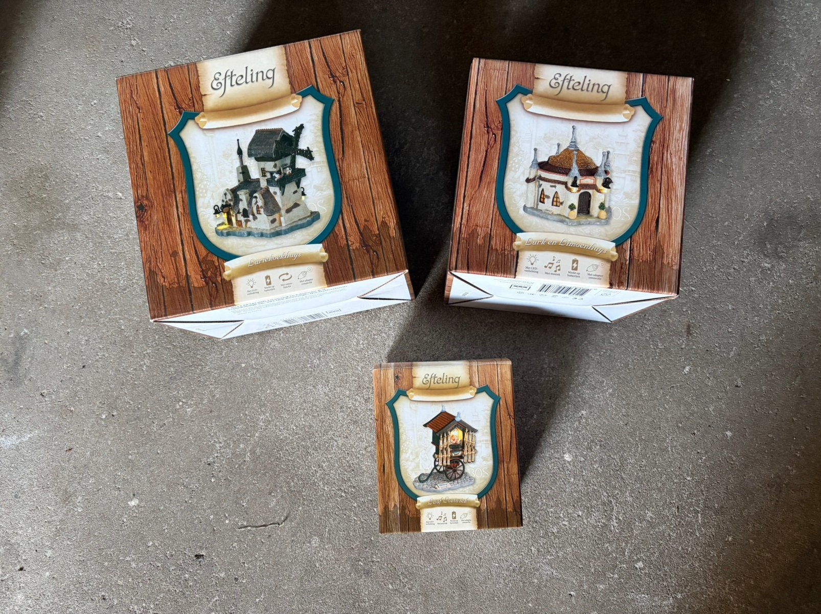 Complete verzameling Anton Pieck Efteling huisjes, Verzamelen, Ophalen, Zo goed als nieuw, Beeldje of Poppetje