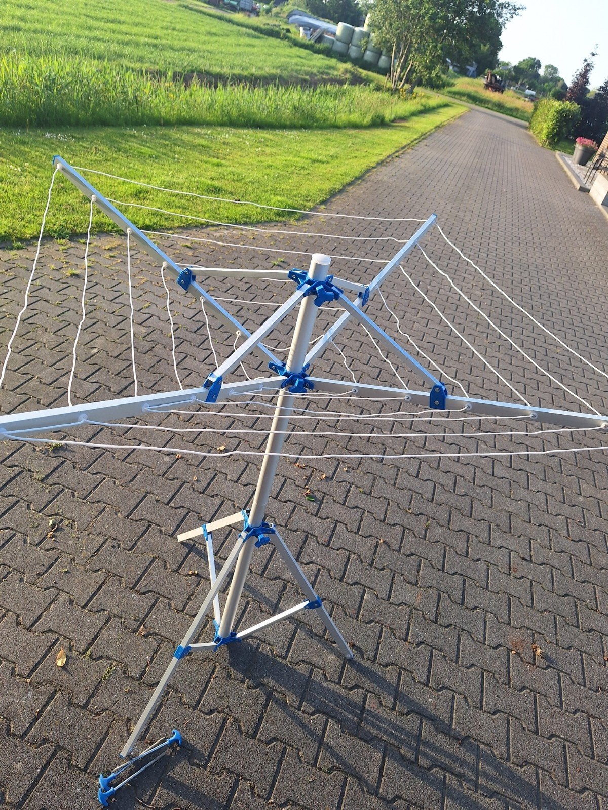 Opvouwbare droogmolen, ideaal voor camping of tuin, Tuin en Terras, Droogmolens en Wasrekken, Gebruikt, Droogmolen, Ophalen of Verzenden