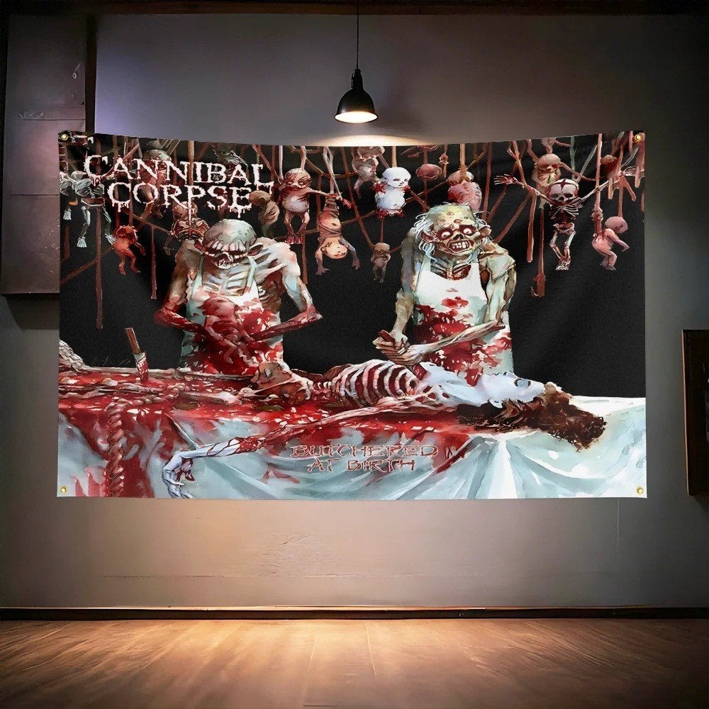 Grote vlaggen Cannibal Corpse (150x90cm), Ophalen of Verzenden, Nieuw