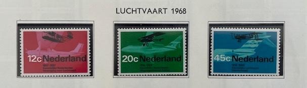 1968 Postfris 3x Luchtvaart NVPH 909#911 , Postzegels en Munten, Postzegels | Nederland, Ophalen of Verzenden, Na 1940, Postfris