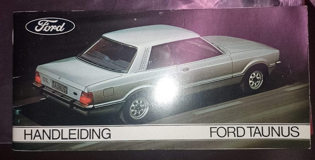 Handleiding Ford Taunus., Ophalen of Verzenden, Gelezen, Ford