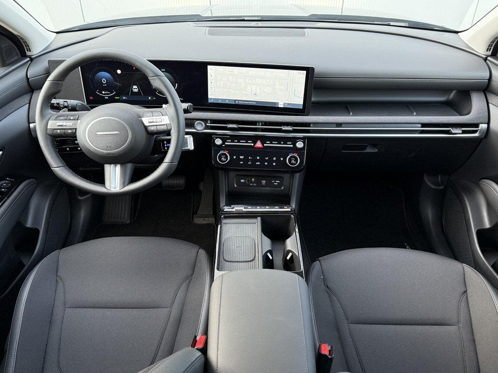 Hyundai Tucson 1.6 T-GDI PHEV Comfort Smart / Two Tone Zwart, Auto's, Hyundai, Euro 6, 4 cilinders, 252 pk, Leder en Stof