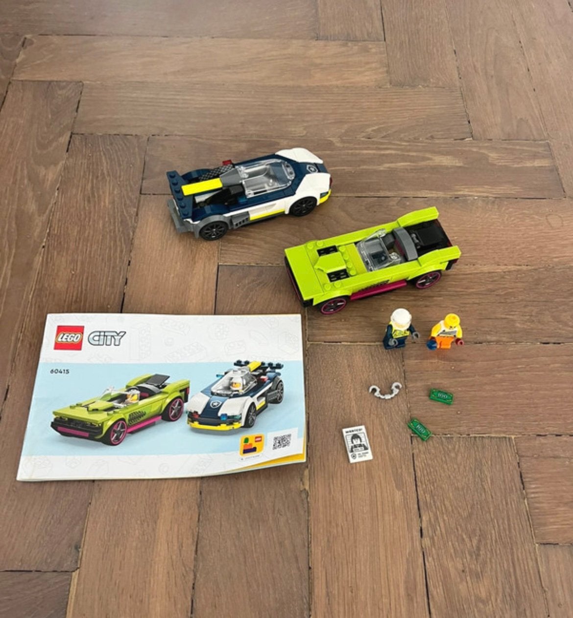 Lego city 60415 politiewagen achtervolging racen politie, City, Lego, Ophalen of Verzenden, Zo goed als nieuw