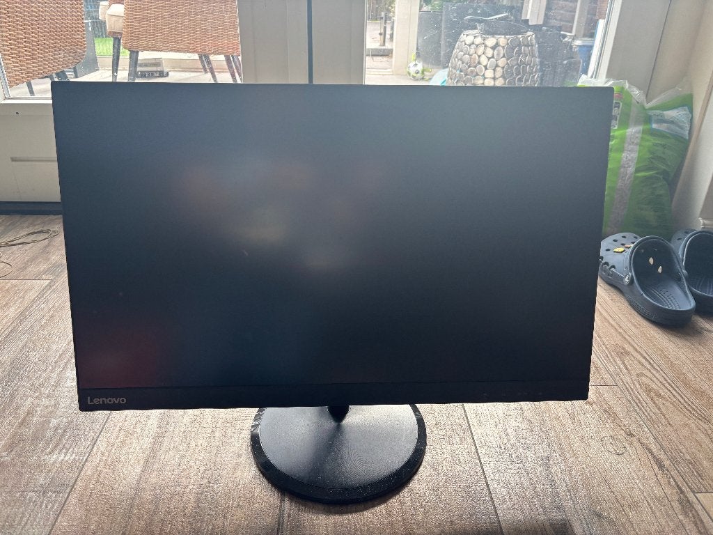 Lenovo D27-30 27inch tft monitor, Ophalen, Draaibaar, Gebruikt, HDMI