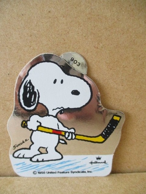 adv10761 snoopy plaatje 2, Ophalen, Snoopy, Gebruikt, Plaatje, Poster of Sticker