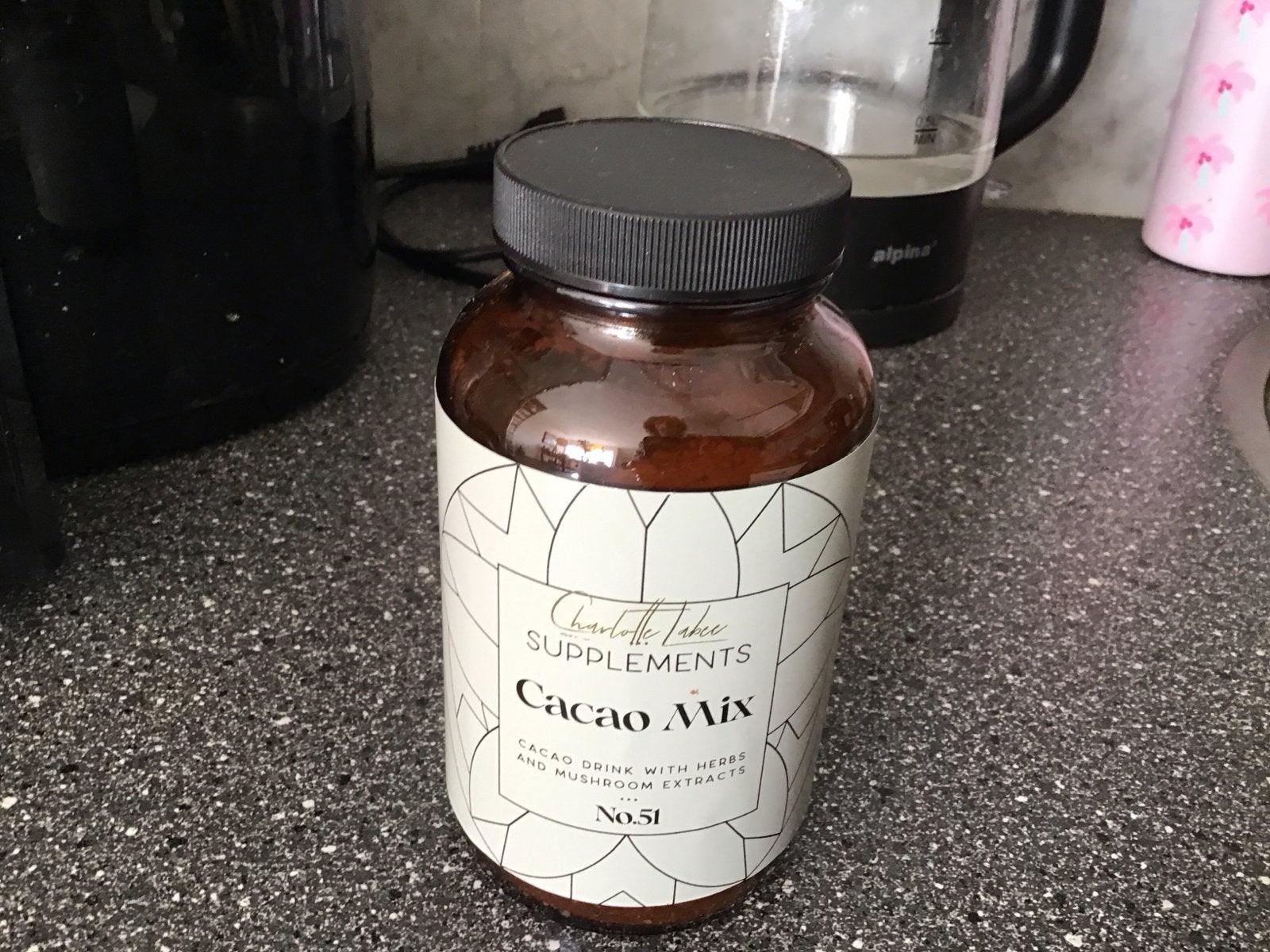 Charlotte Lake Supplements Cacao Mix No. 51, Sport en Fitness, Ophalen of Verzenden, Zo goed als nieuw, Poeder of Drank