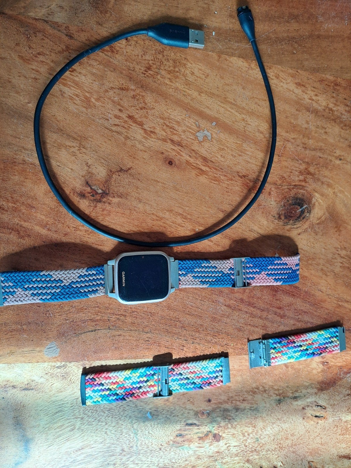 Garmin Venu SQ Music Smartwatch met extra bandjes, Gebruikt, Garmin, Ophalen of Verzenden, Waterdicht