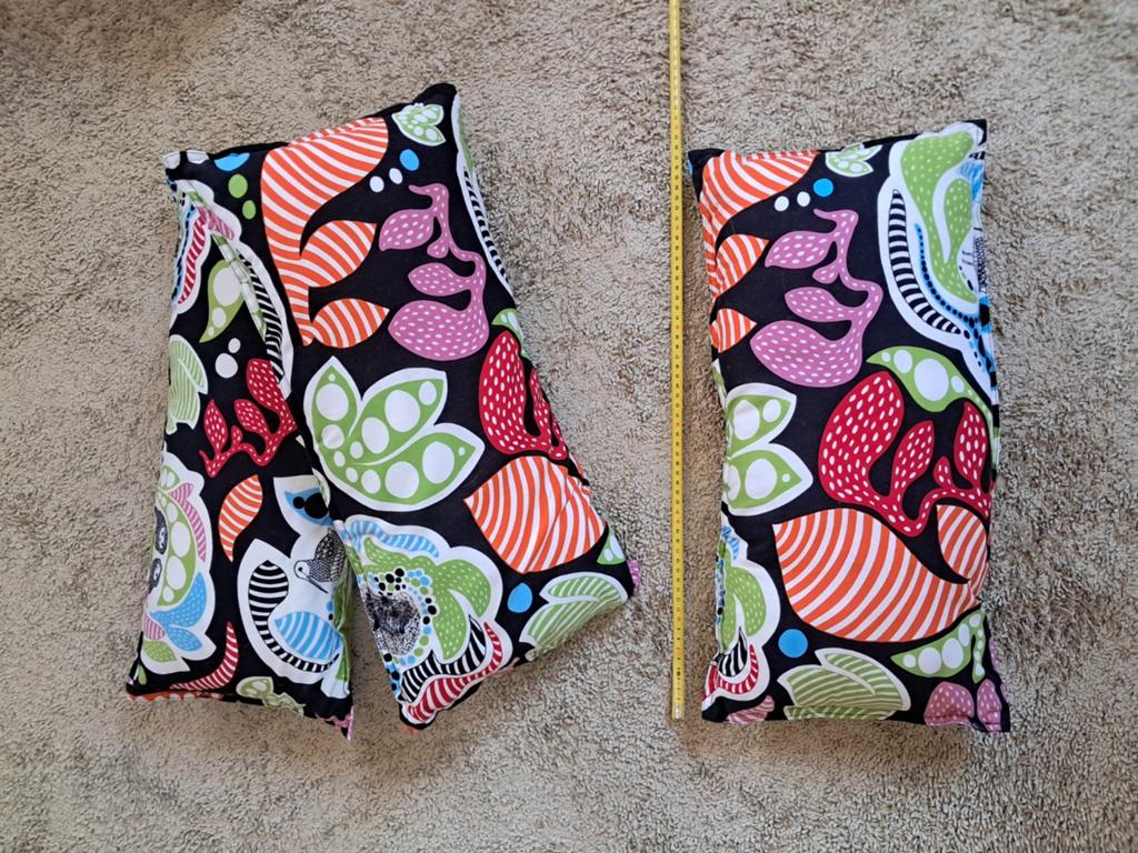 3 vrolijke Ikea kussens 30x60 cm, Ophalen, Gebruikt, Overige kleuren, Rechthoekig