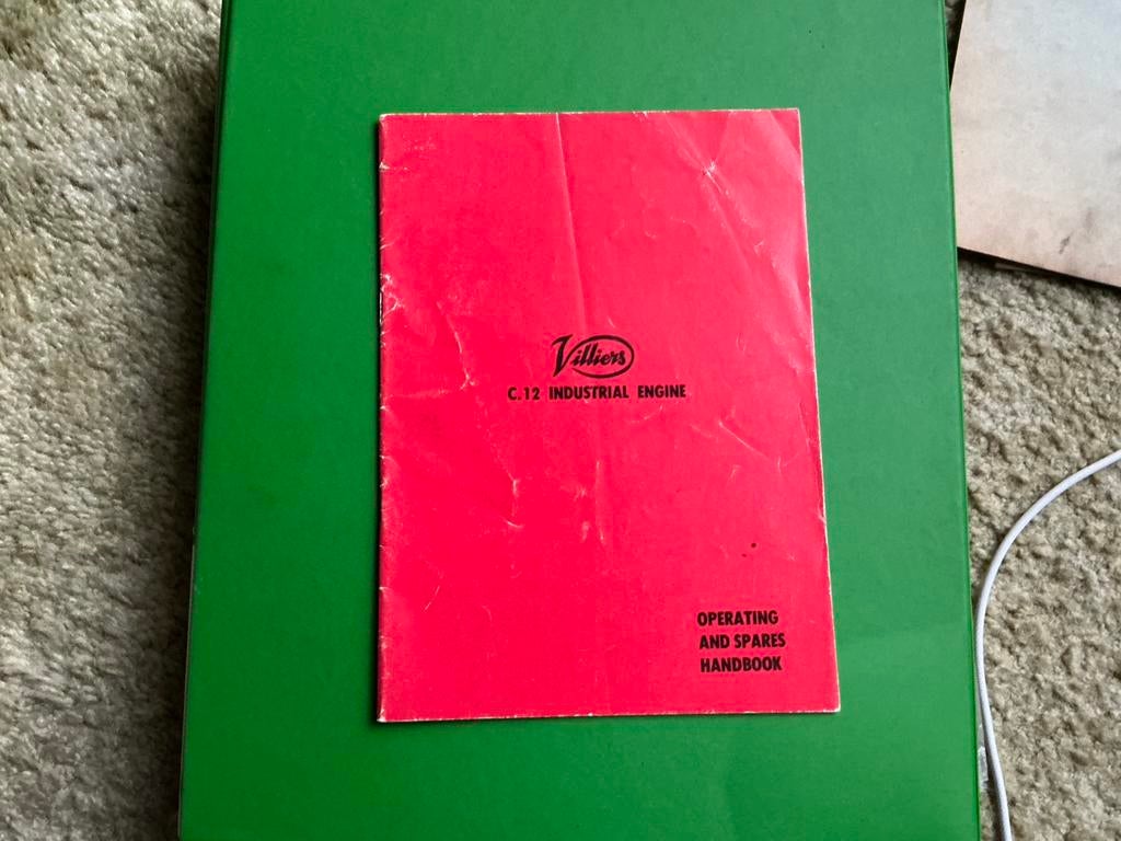 Villiers C.12 Operating and Spares Handbook., Ophalen of Verzenden, Overige merken