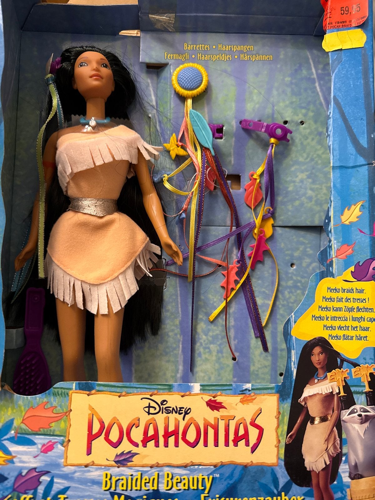 Pocahontas originele Mattel Barbie - Braided Beauty, Ophalen of Verzenden, Nieuw, Barbie
