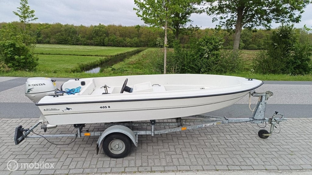 Lami 405R Consoleboot + Honda 8 PK 4-takt + Pega trailer, Tot 10 pk, Lami, Lami, Lami