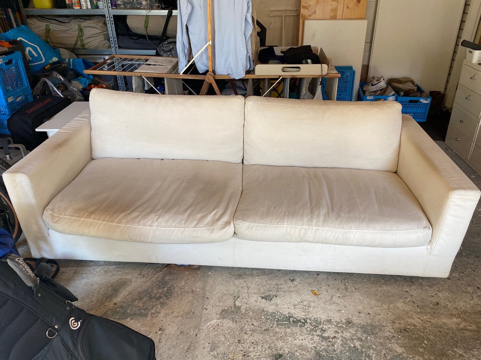 3-persoonsbank, gratis op te halen, Ophalen, Gebruikt, Driepersoons, 75 tot 100 cm