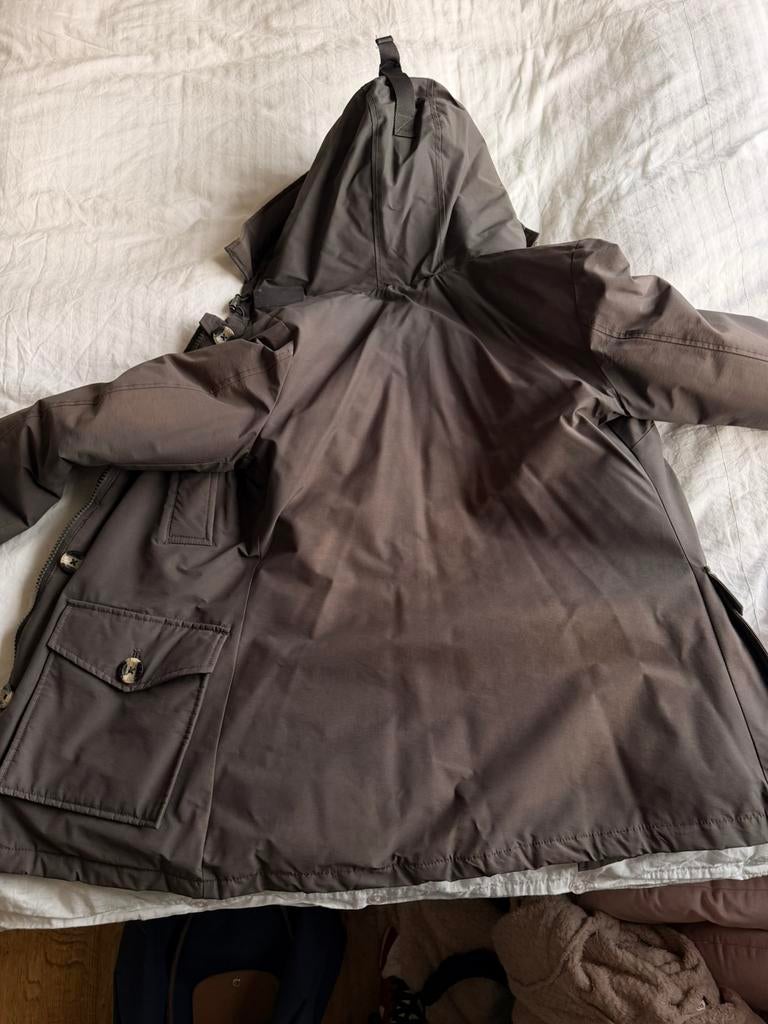 4 pocket parka airforce, Kleding | Dames, Jassen | Winter, Ophalen of Verzenden, Gedragen, Maat 36 (S), Grijs