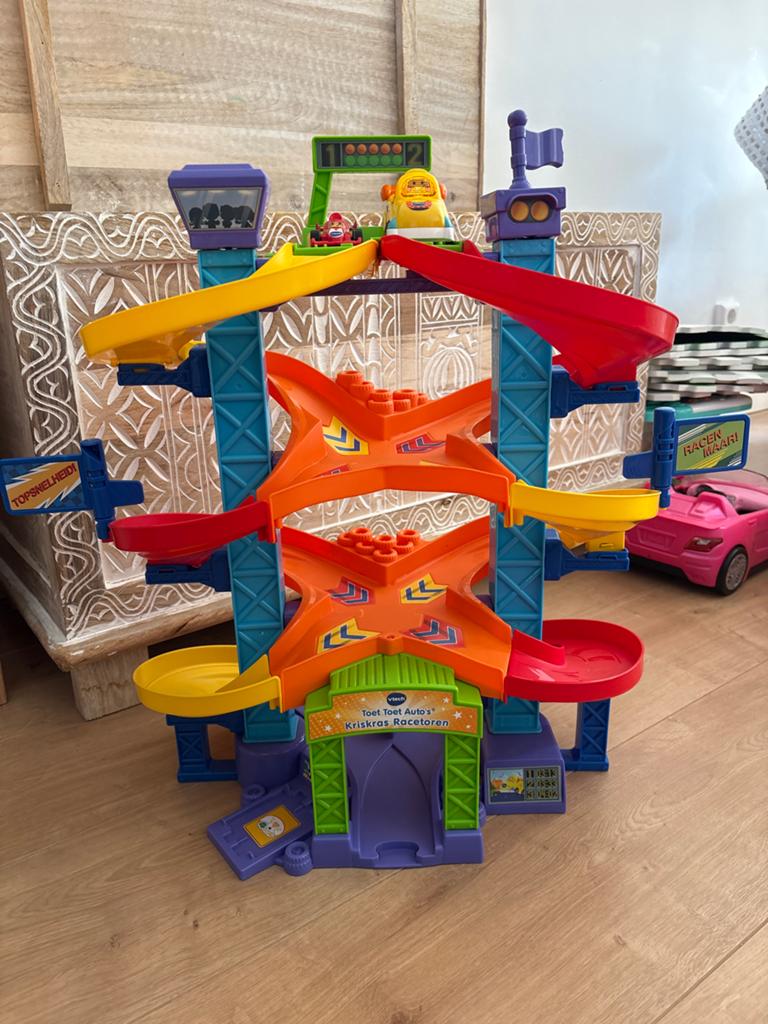 VTech Toet Toet Auto's Racebaan Kristof Race Toren, Ophalen, Zo goed als nieuw