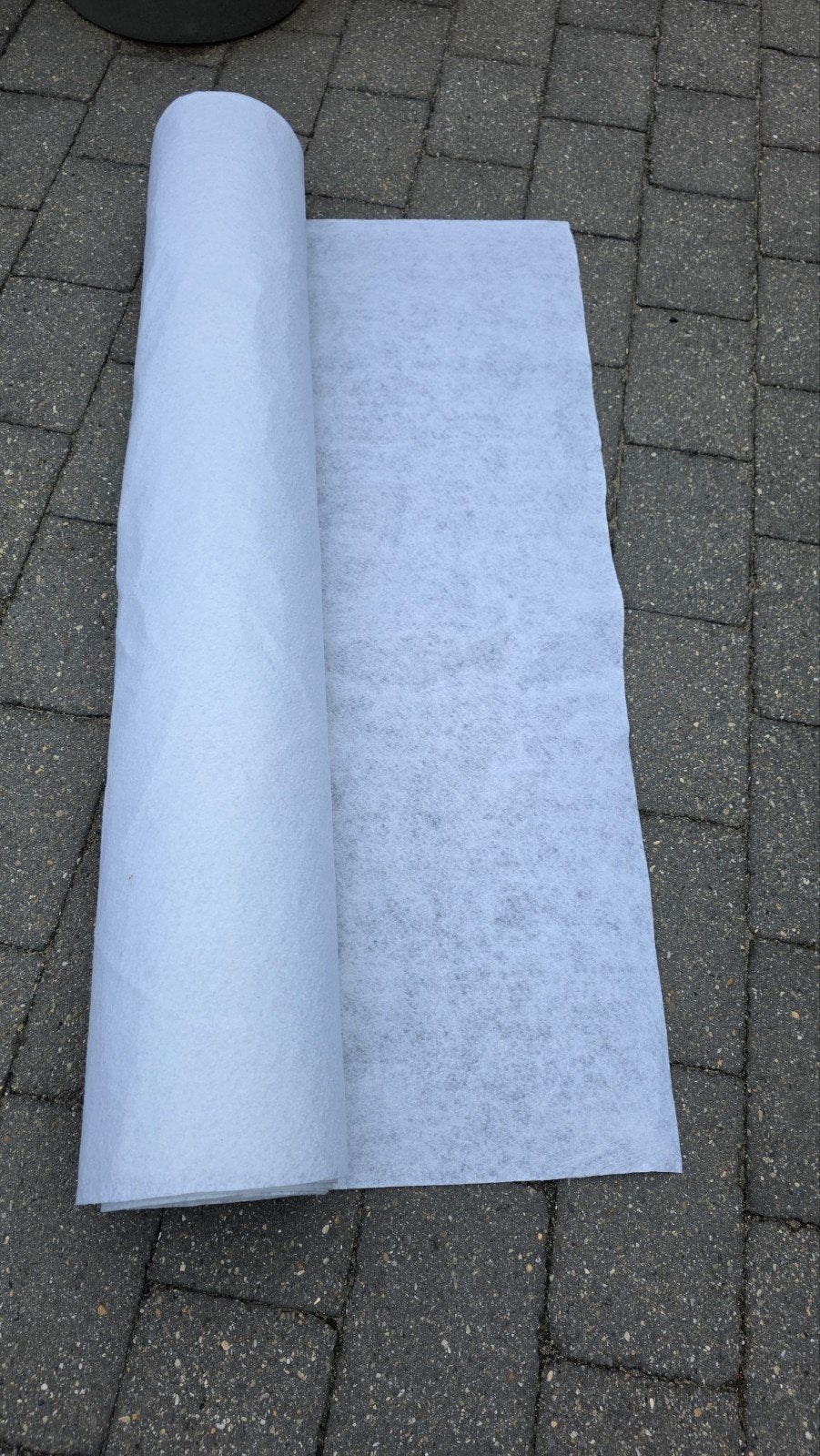 Witte Loper - Nieuwstaat 20 meter bij 1,50 meter, Ophalen, Wit, 50 tot 100 cm, Rechthoekig