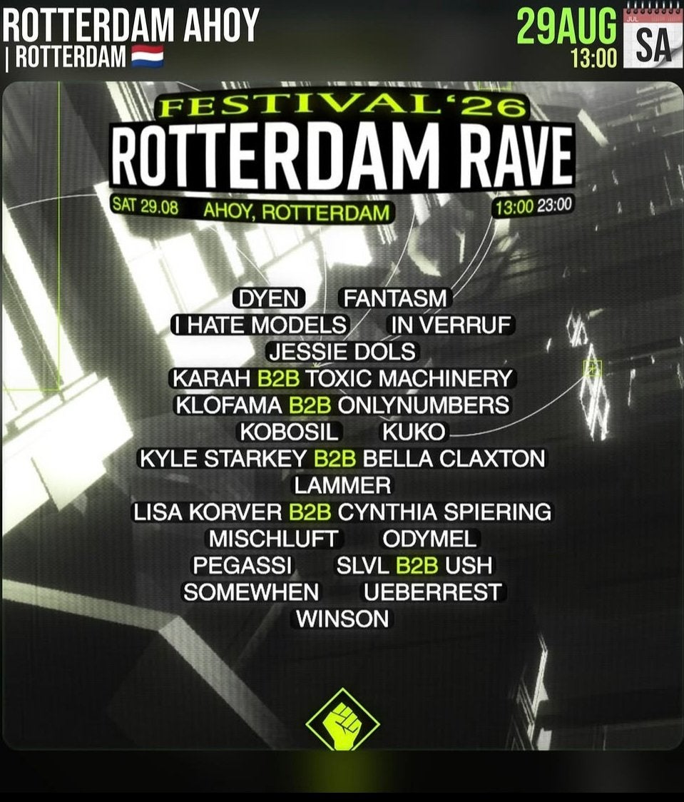 2x Rotterdam Rave tickets 29-08, Tickets en Kaartjes, Twee personen
