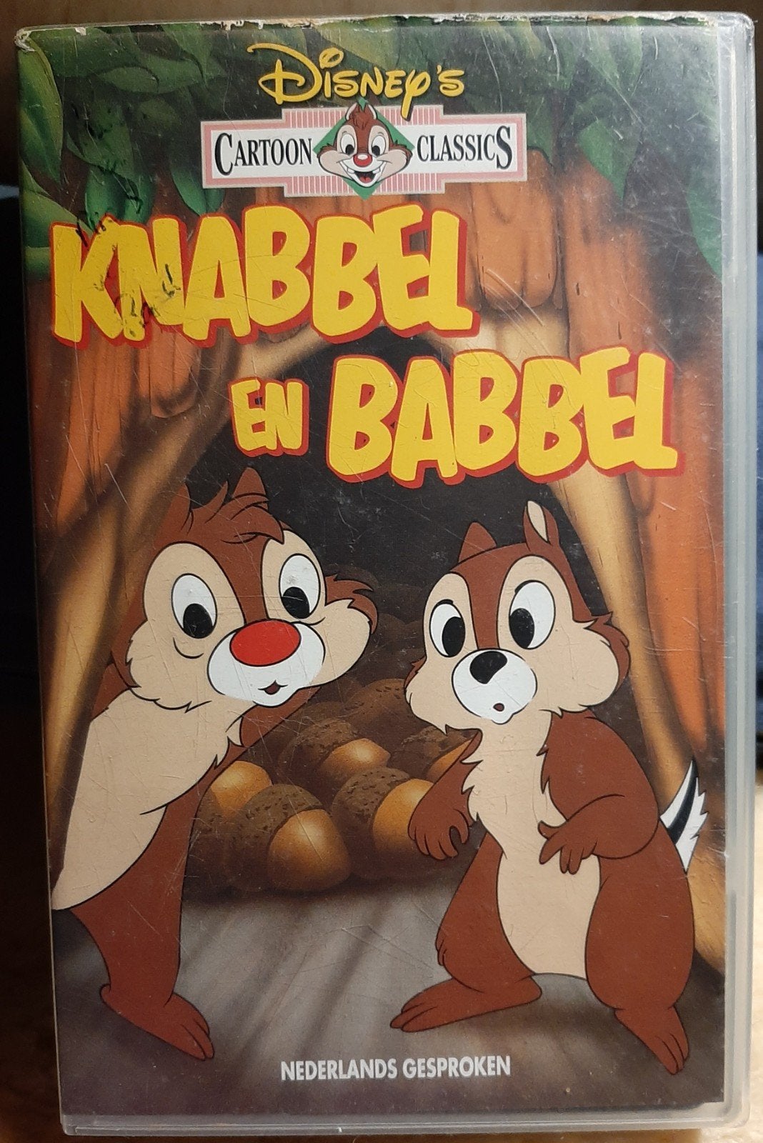 Disney Classics - KNABBEL EN BABBEL - ! VHS !, Cd's en Dvd's, VHS | Film, Gebruikt, Alle leeftijden, Kinderfilm, VHS