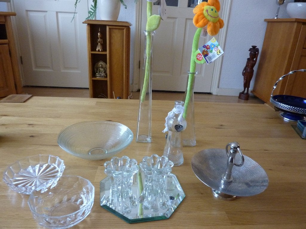 vintage glas kristal decoratie, Antiek en Kunst, Antiek | Glas en Kristal, Ophalen of Verzenden