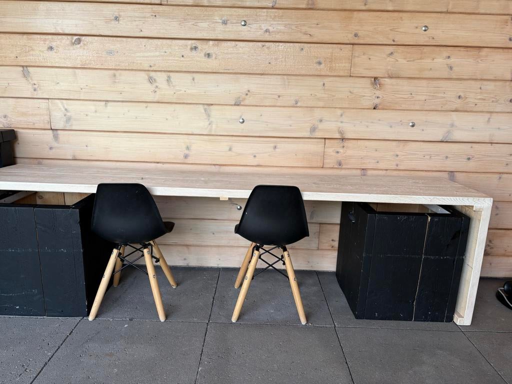 Kinderbureau met 2 stoeltjes en opbergbakken, Ophalen, Gebruikt, Stoel(en)