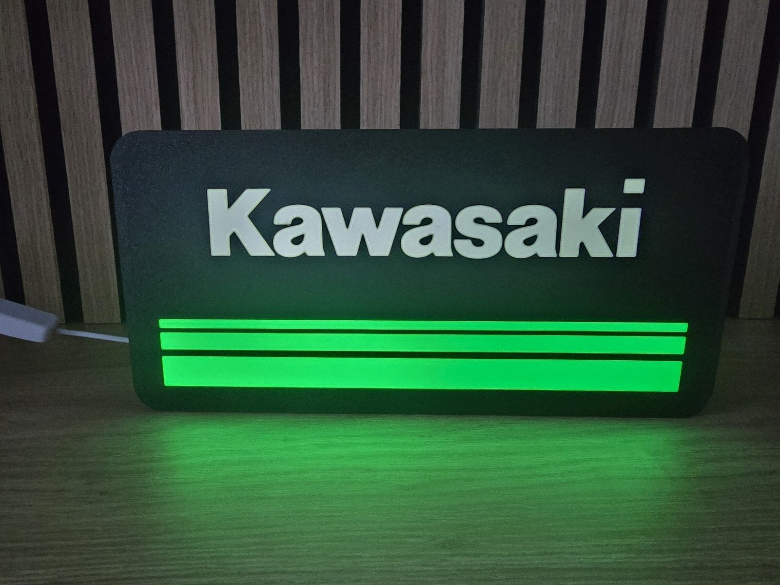 Kawasaki LED Logo Lichtbak - Uniek en Stijlvol, Ophalen of Verzenden, Nieuw, Reclamebord