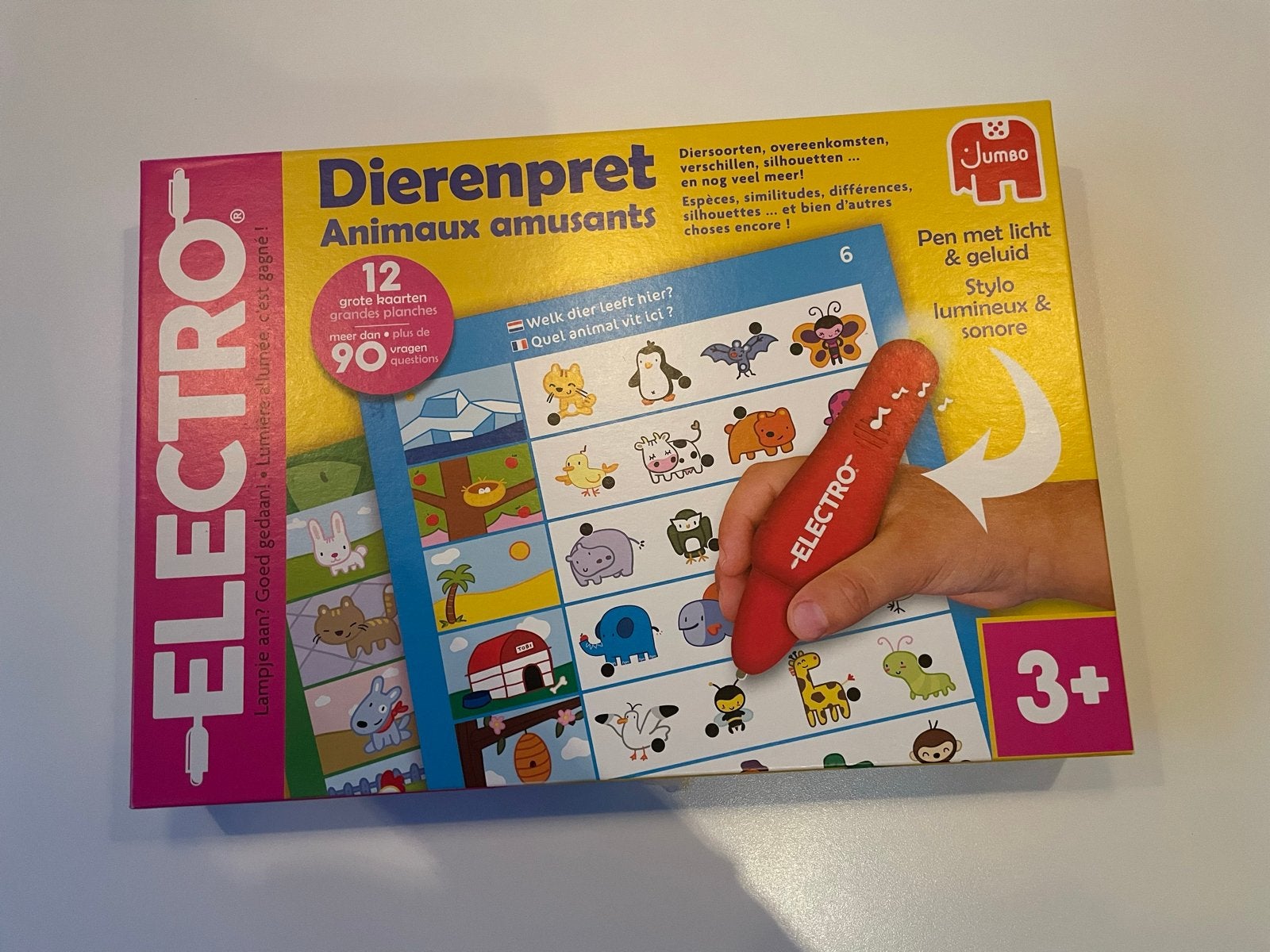 Jumbo Electro Dierenpret - Leerzaam spel met licht en geluid, Ophalen of Verzenden, Zo goed als nieuw, Ontdekken, Met licht