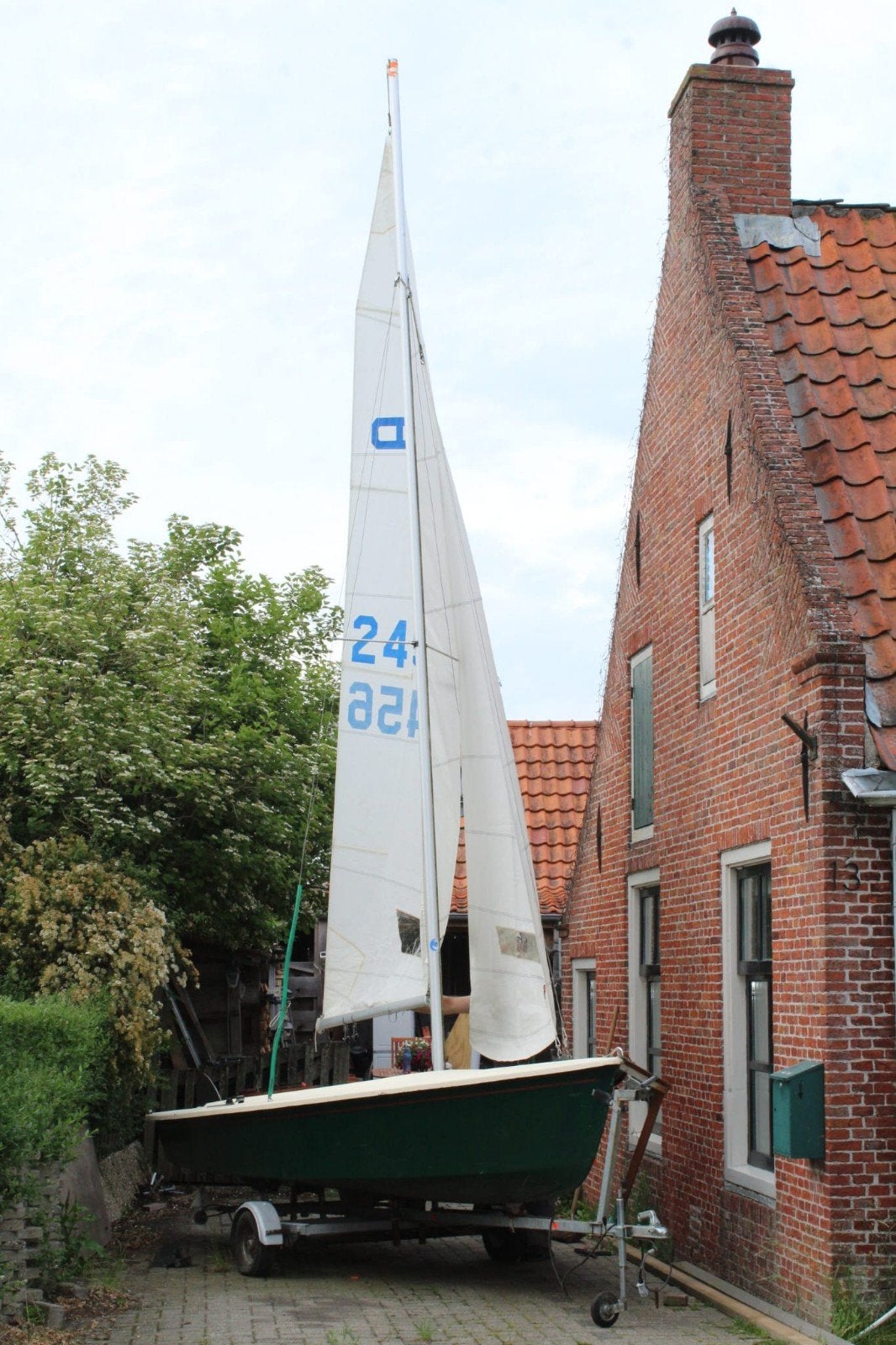 Schakel polyester zeilboot met trailer, Ophalen, Gebruikt, Inclusief trailer, Polyester