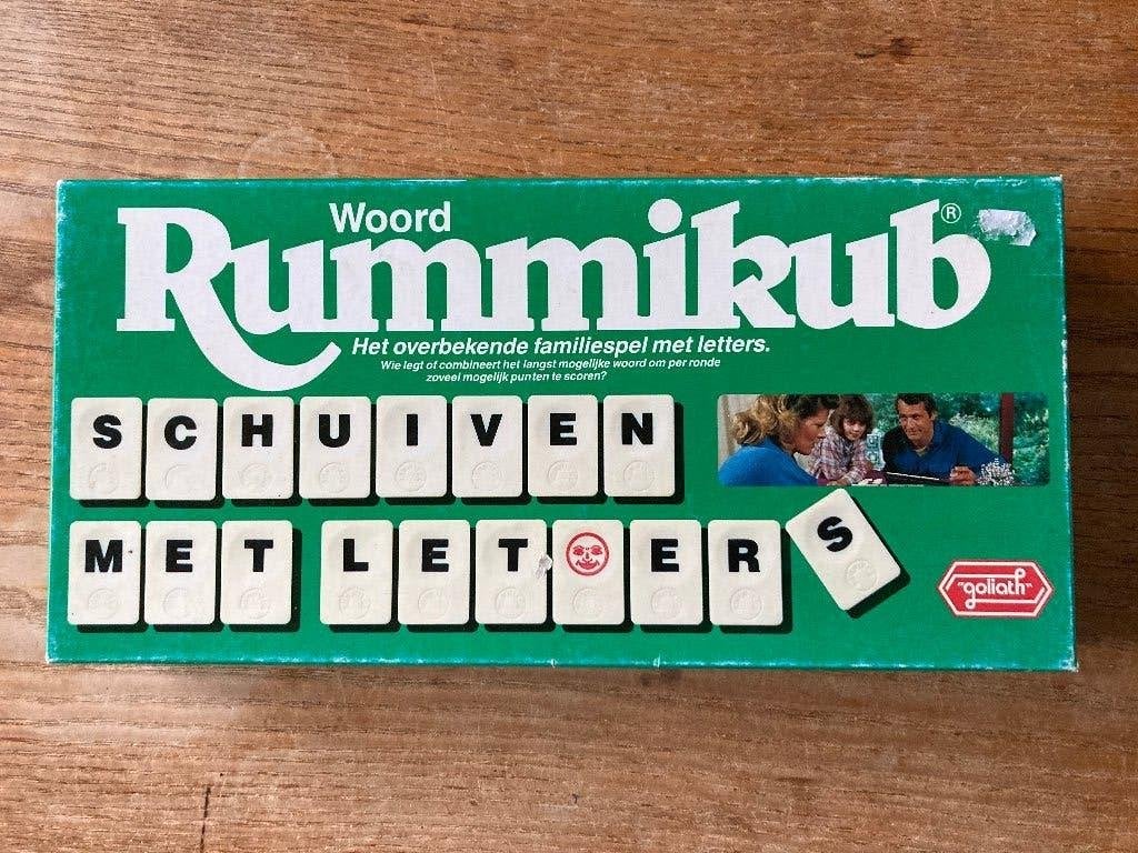 Goliath - Woord Rummikub 404 (1-4 spelers, 8+ jaar) zgan, Een of twee spelers, Ophalen of Verzenden, Zo goed als nieuw, Goliath