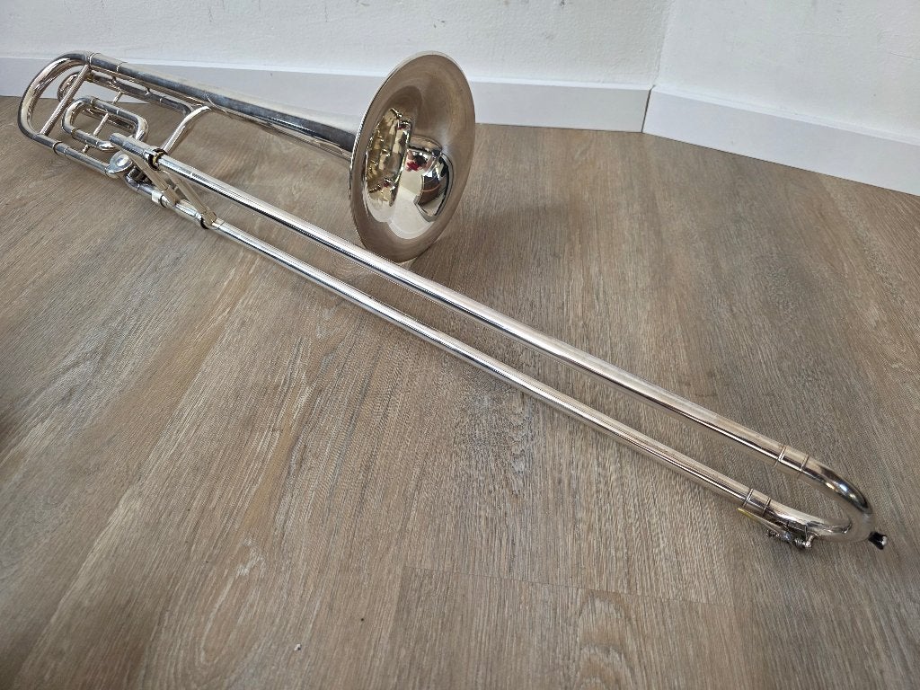 Trombone King 2104, Ophalen of Verzenden, Gebruikt, Tenor, Met koffer