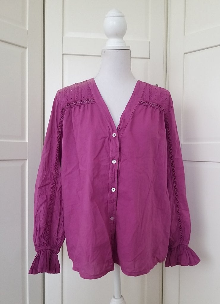 Geisha nieuwe cassis paarse degradé blouse, maat L (= XL), Kleding | Dames, Blouses en Tunieken, Geisha, Paars, Maat 42/44 (L)