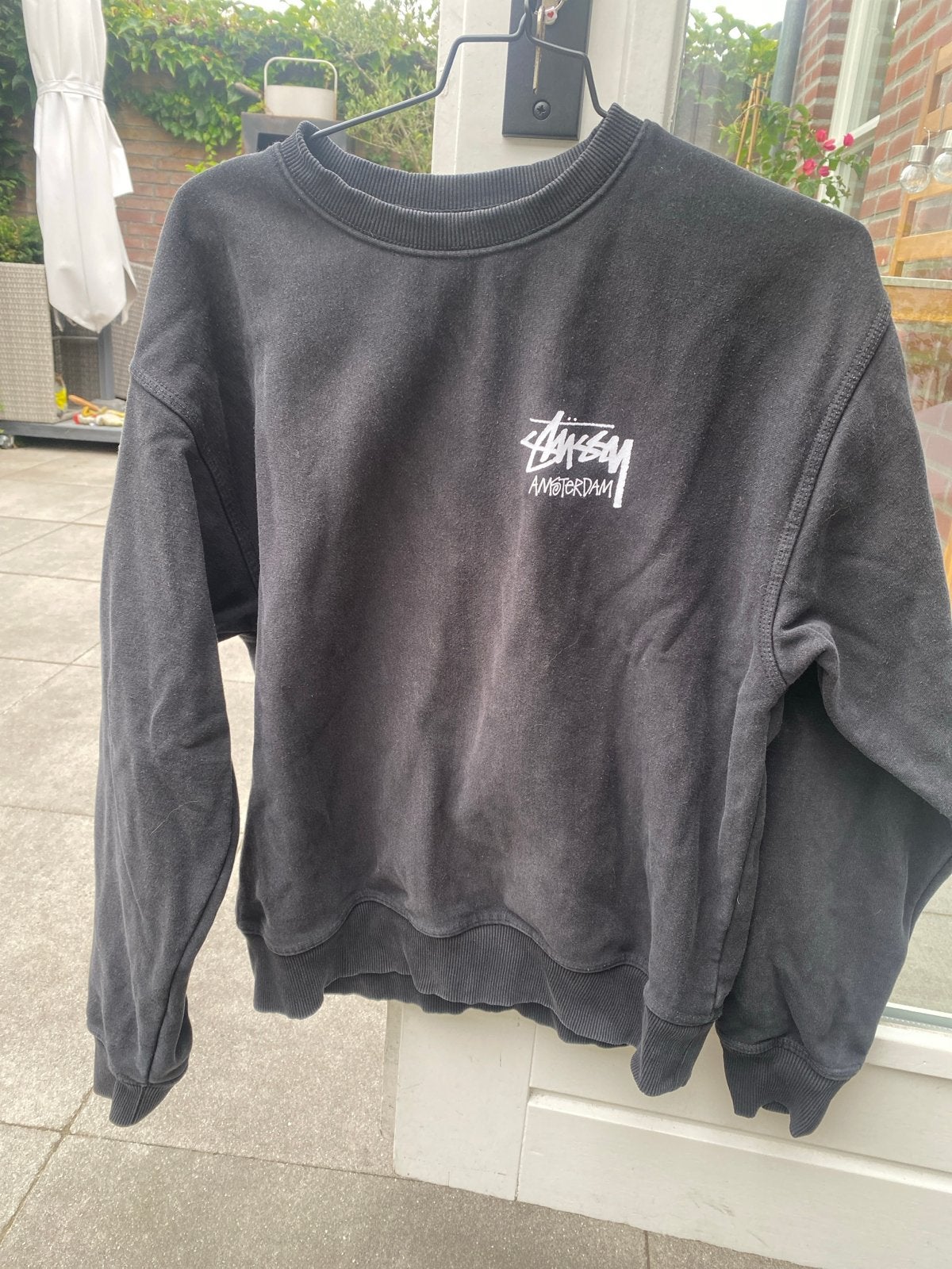 Stussy Amsterdam sweater maat M, Ophalen of Verzenden, Gedragen, Zwart