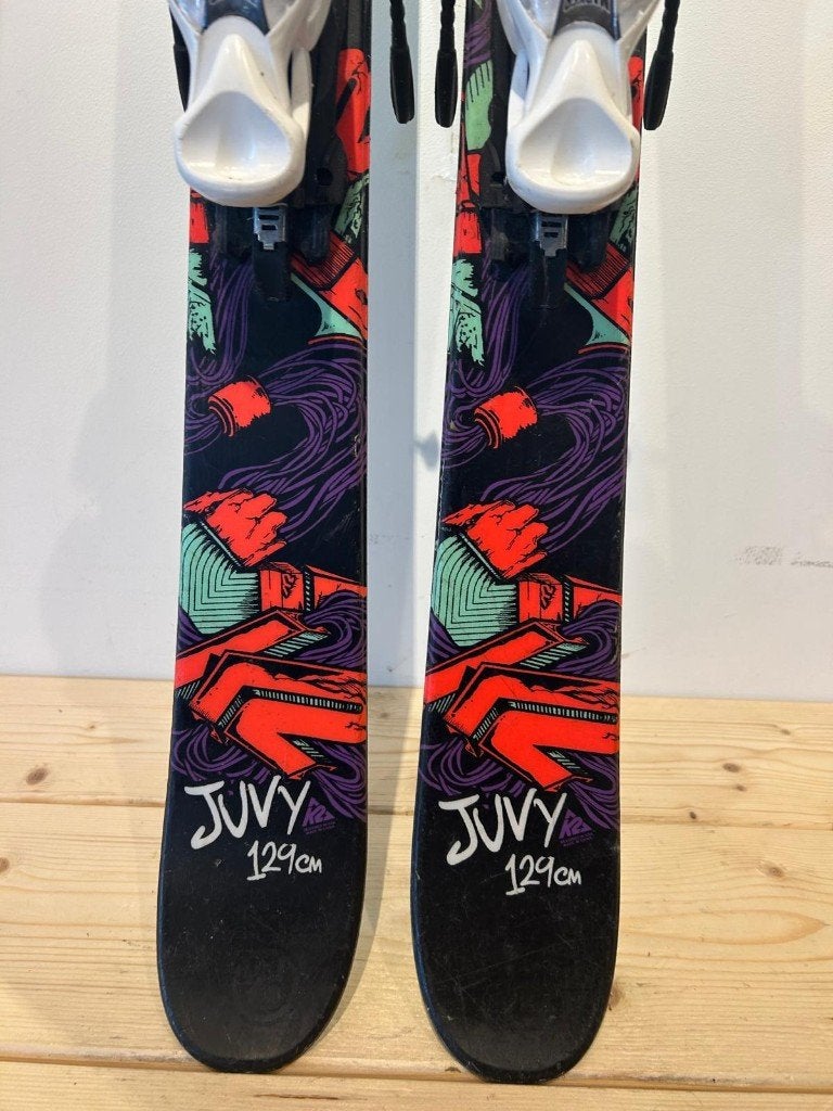 K2 Juvy Junior Freestyle ski's 129 cm met Marker bindingen, Sport en Fitness, Overige merken, Gebruikt, Info@k2.com, 100 tot 140 cm