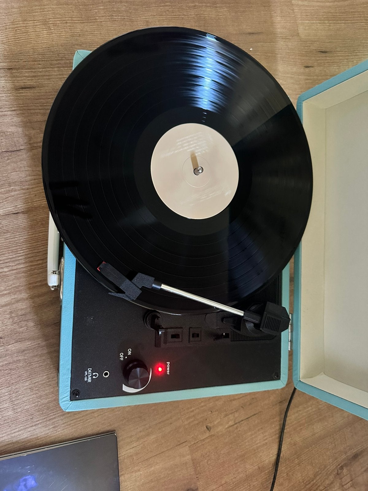 Denver VPL-120 blue, Audio, Tv en Foto, Platenspelers, Zo goed als nieuw, Automatisch, Platenspeler, Ophalen