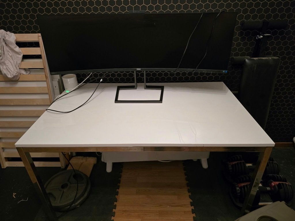 Eettafel, Huis en Inrichting, Tafels | Eettafels, Ophalen, Gebruikt, 50 tot 100 cm, Glas