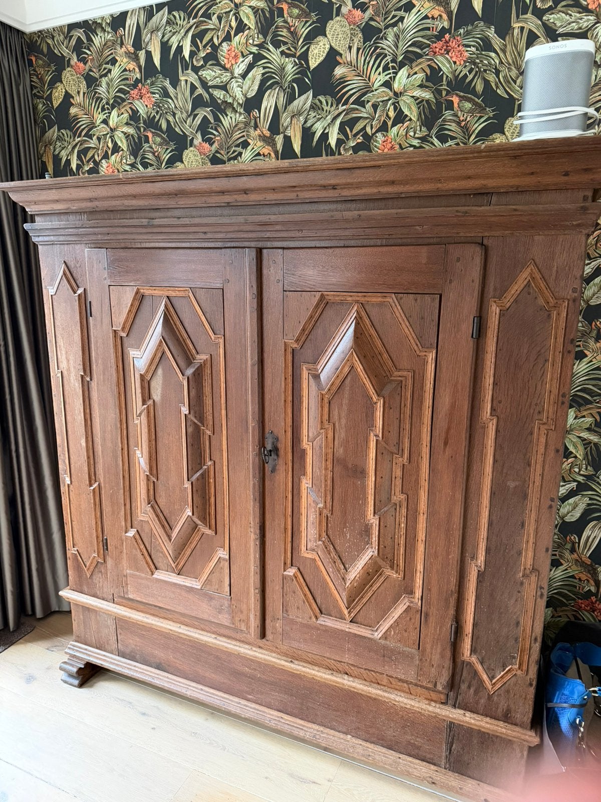 Prachtige eiken kast, Antiek en Kunst, Ophalen of Verzenden