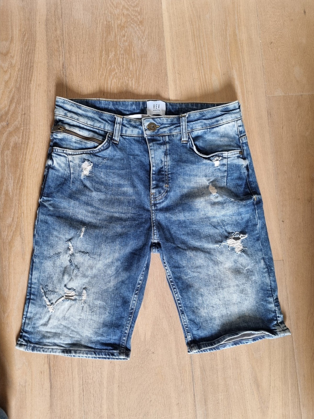 Heren jeans short "Rev Revelation" - Maat M, Ophalen of Verzenden, Blauw, Overige jeansmaten, Rev Revelation