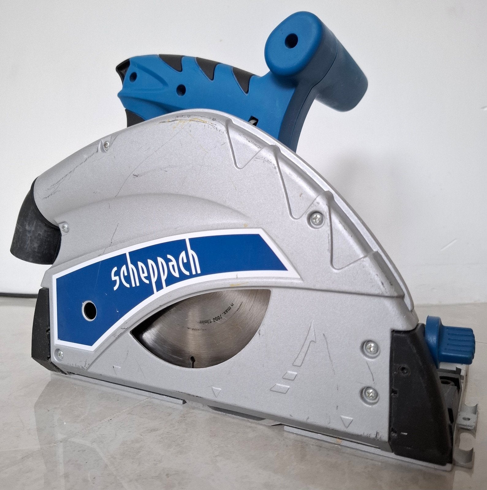 Scheppach PL55 invalzaagmachine, 1200W, stofzak, blad scherp, Ophalen, Invalzaag, Scheppach, Zo goed als nieuw