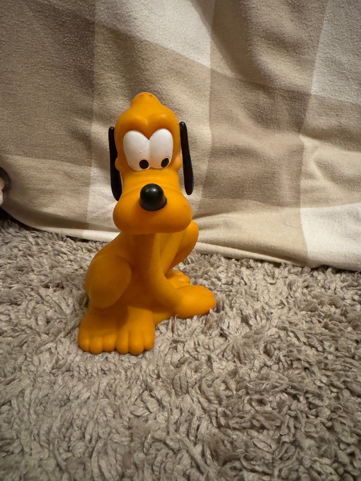 Vintage Disney Pluto spaarpot, Ophalen of Verzenden, Goofy of Pluto, Gebruikt, Beeldje of Figuurtje