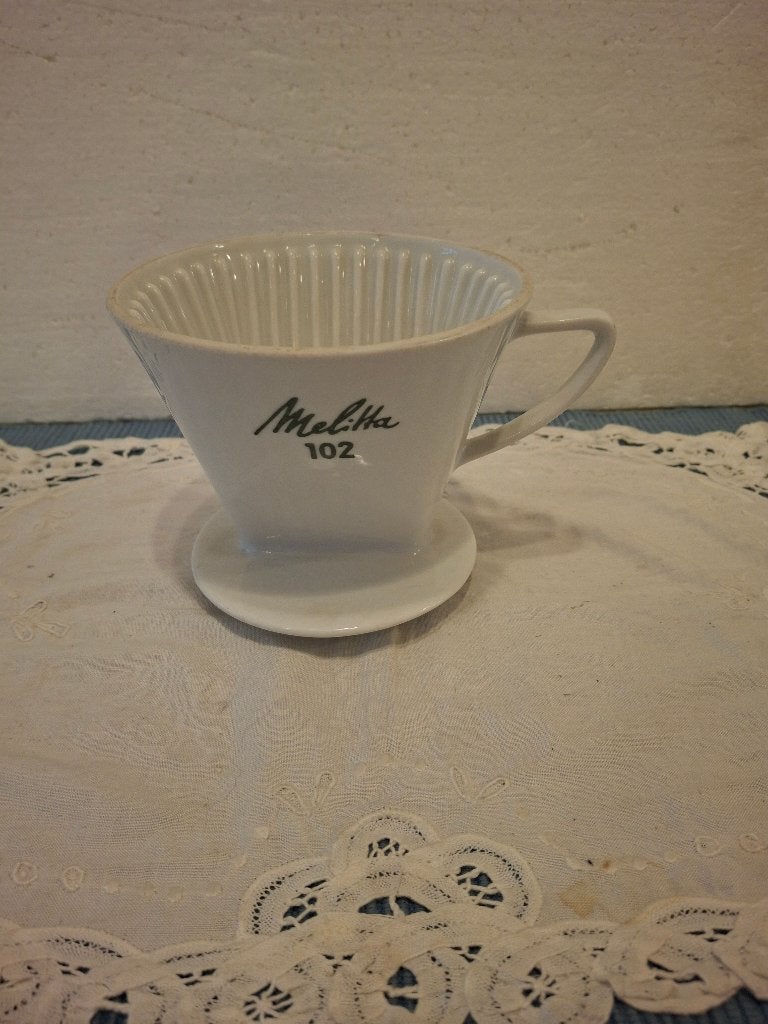 Mooie aardewerk Melitta koffie filter - 102, Ophalen of Verzenden