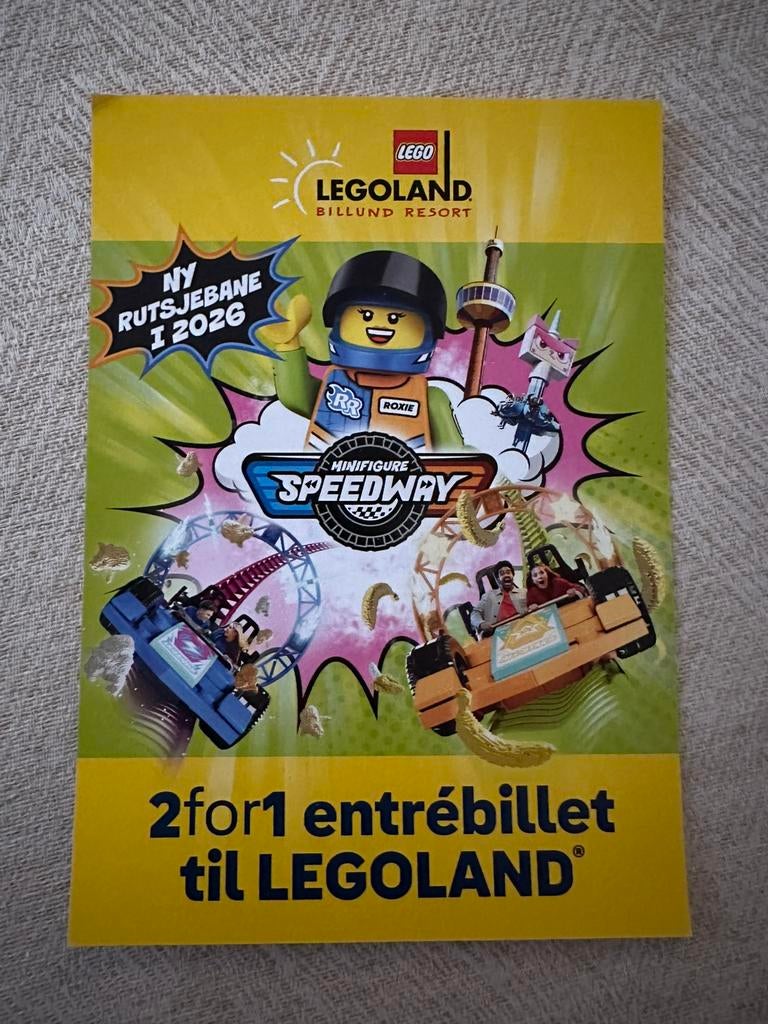 Legoland 2e kaartje gratis!, Tickets en Kaartjes, Twee personen, Kortingskaart