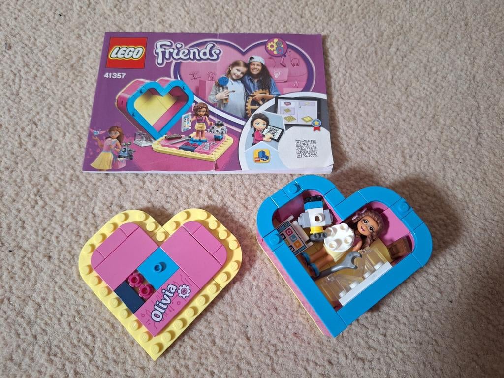 LEGO Friends Olivia's Hartendoosje 41357, Compleet, Lego, Friends, Ophalen of Verzenden