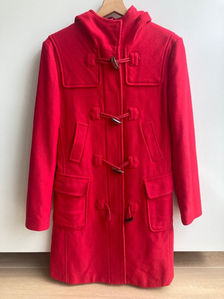 Rode houtje-touwtje jas, mantel van Benetton mt. 158/164, Kinderen en Baby's, Gebruikt, Meisje, Ophalen of Verzenden, Benetton
