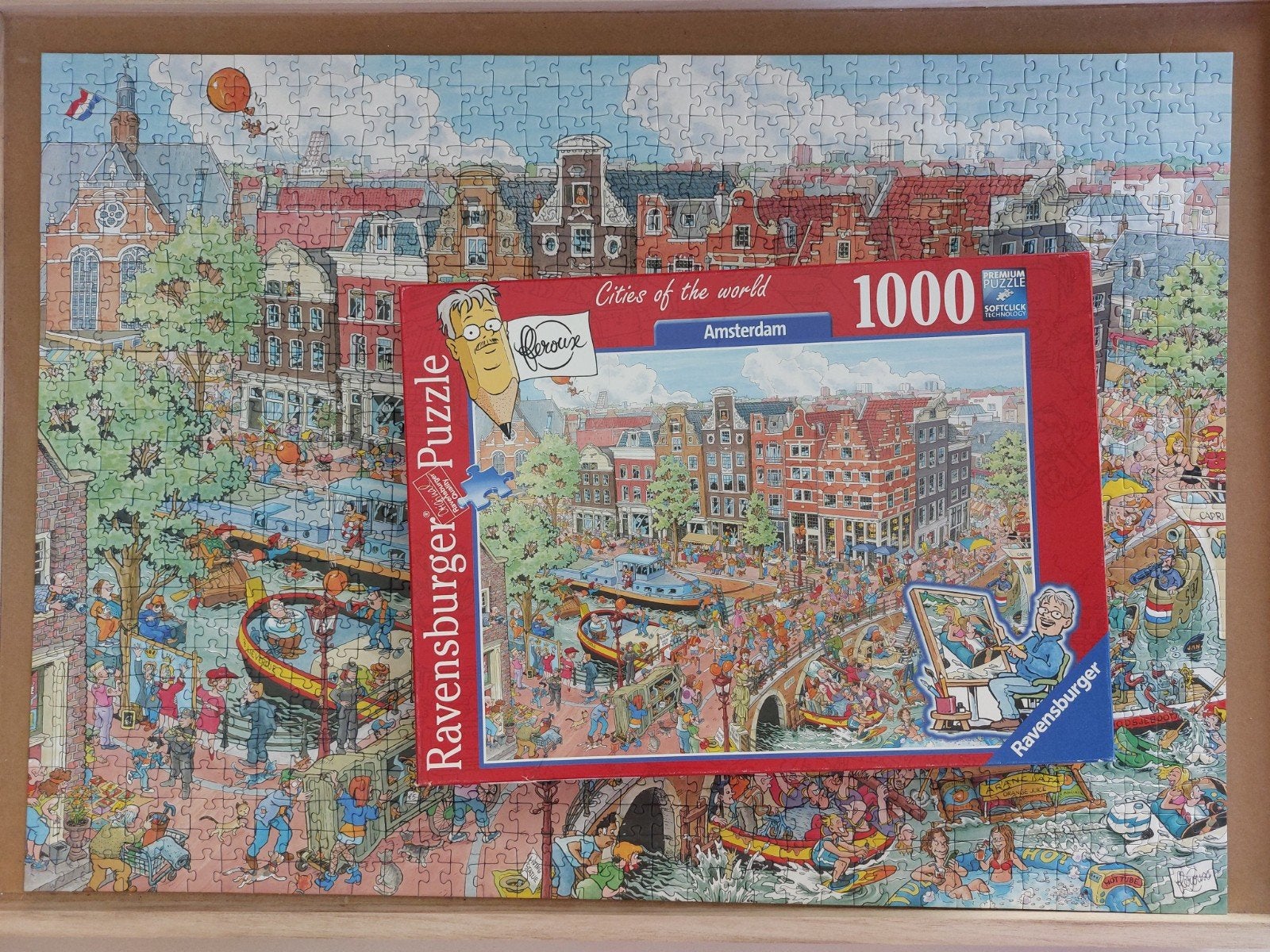Ravensburger Legpuzzel 1000 stukjes  Am, Ophalen of Verzenden, 500 t/m 1500 stukjes, Zo goed als nieuw, Legpuzzel