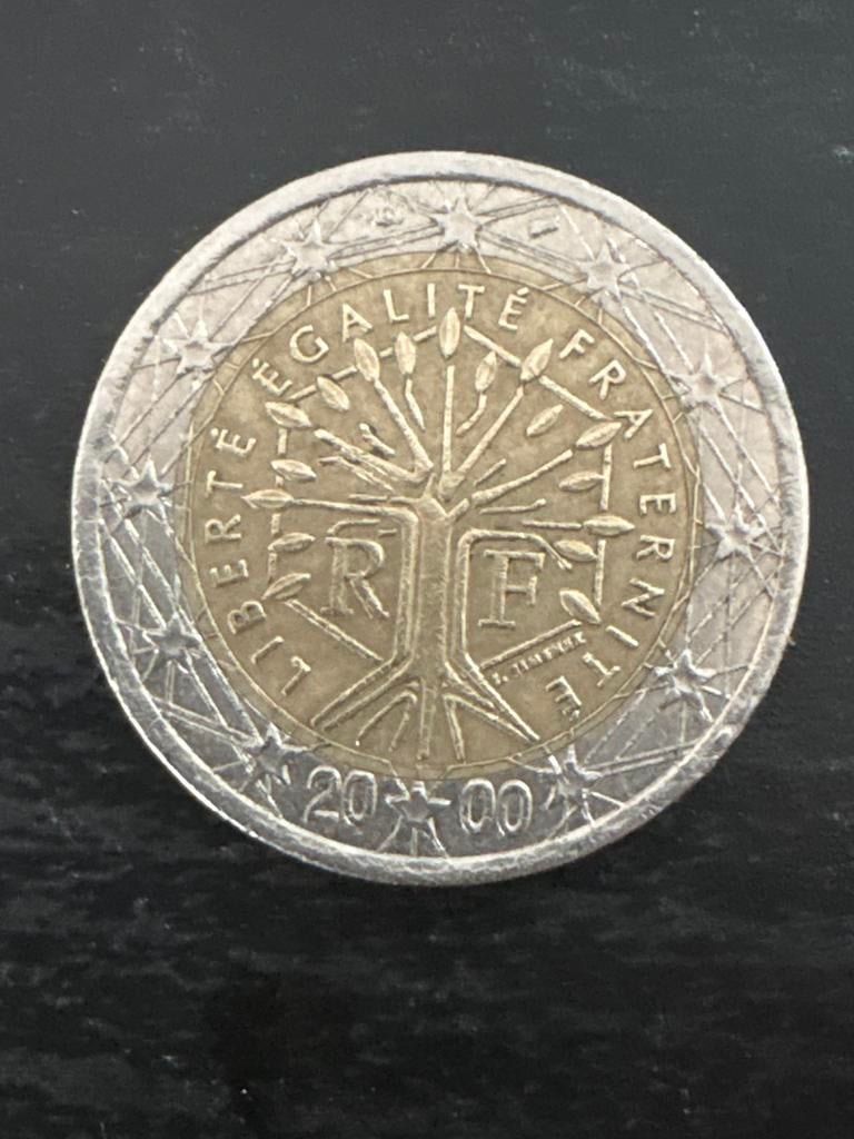 2 Euro munt Frankrijk 2000, Postzegels en Munten, Munten | Europa | Euromunten, Ophalen of Verzenden, Frankrijk, 2 euro, Losse munt