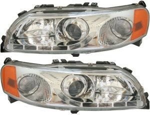 Volvo koplamp set  hoek / zij lamp chroom Links en rechts S6, Auto-onderdelen, Ophalen of Verzenden, Nieuw, Volvo