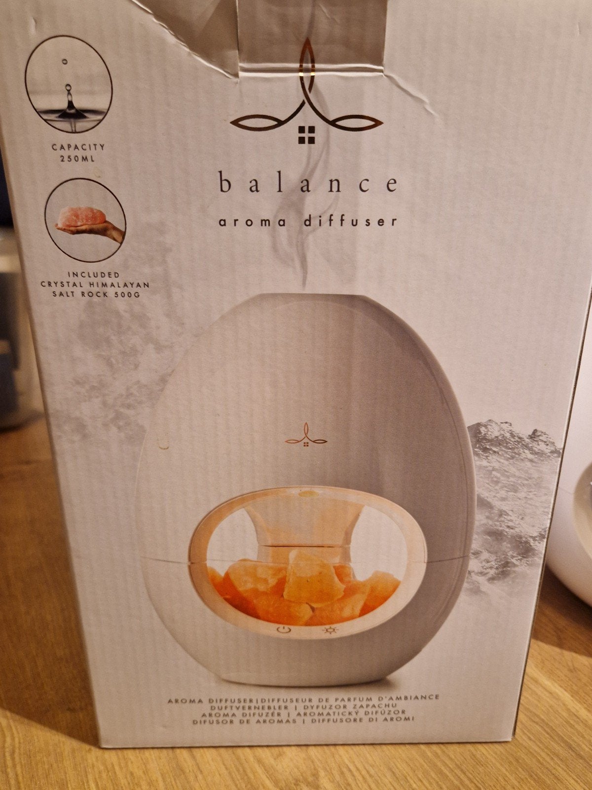 Aroma Diffuser met zoutkristallen, Ophalen of Verzenden, Nieuw, Wit, Kunststof
