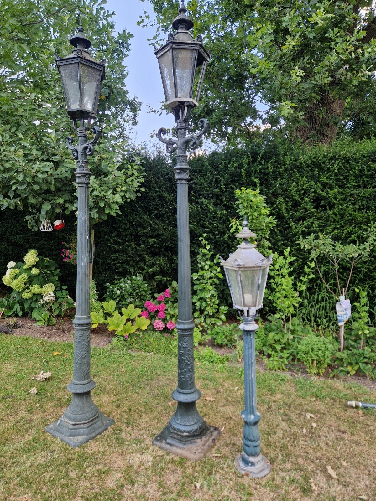 3 tuin lantaarns, Ophalen, Gebruikt, Netvoeding, Staande lamp