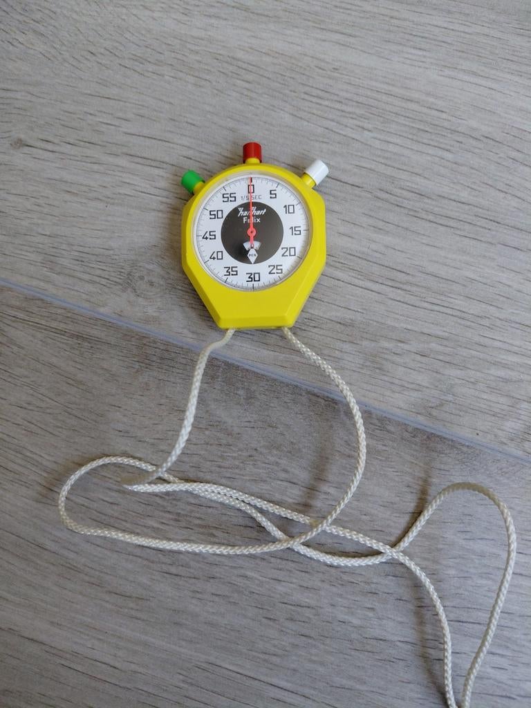 Hartman Felix Stopwatch - Vintage Gele Timer, Ophalen of Verzenden, Gebruikt
