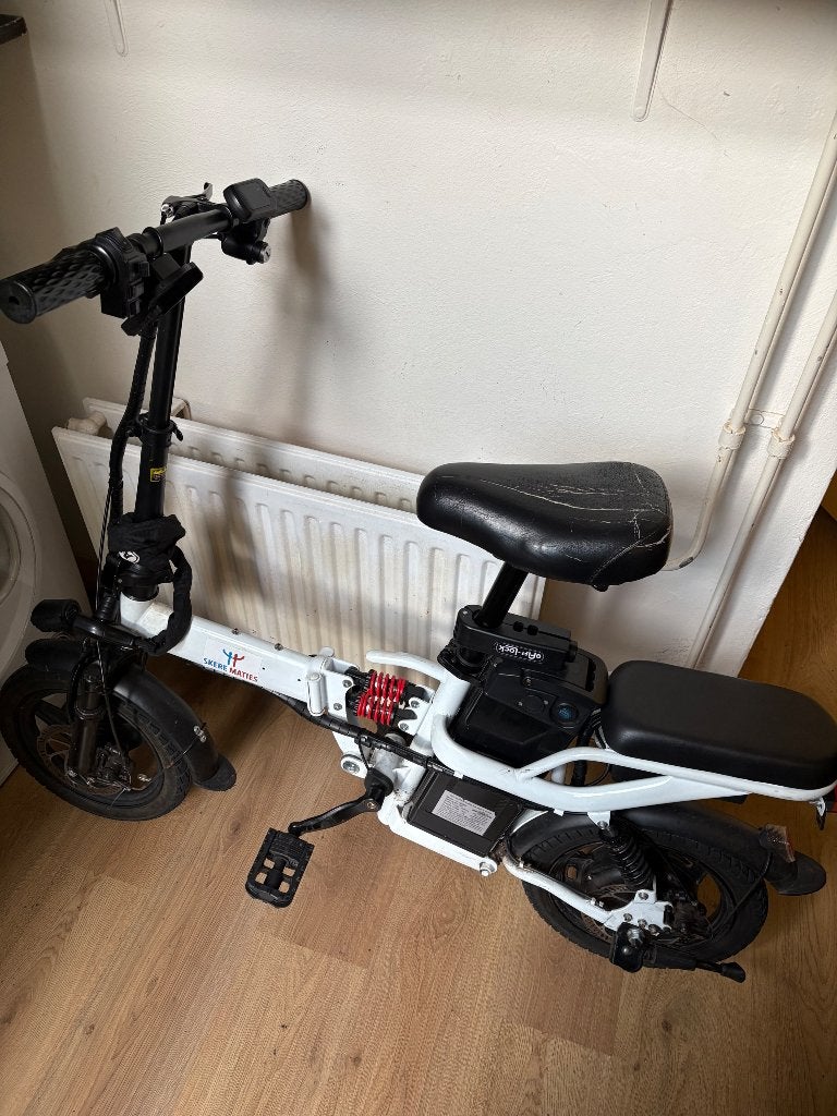Elektrische vouwfiets, Gebruikt, Heren, 14 tot 16 inch, Totaal opvouwbaar