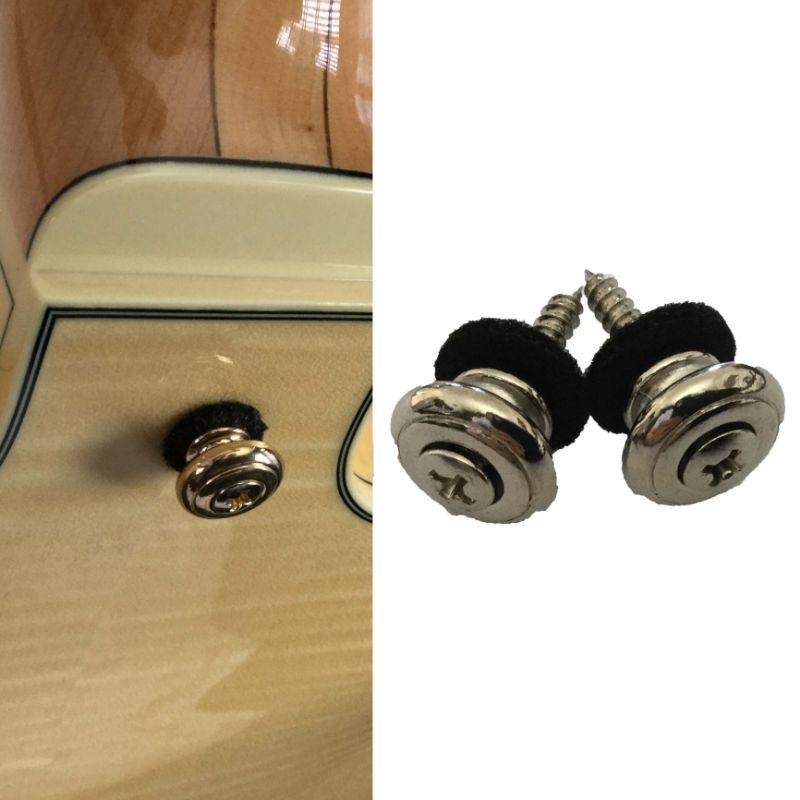 Ibanez style set mushroom strap button chrome, Muziek en Instrumenten, Moku Custom Guitars, Nieuw, 4613CB, Ophalen of Verzenden
